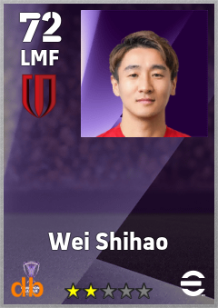 Wei Shihao — LMF, OVR 72, MAX 72