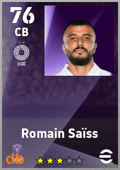 Romain Saïss eFootball player card