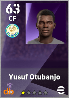 Yusuf Otubanjo — CF, OVR 63, MAX 63