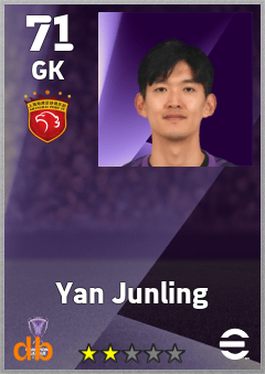 Yan Junling eFootball player card