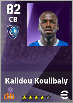 Kalidou Koulibaly — CB, OVR 82, MAX 91