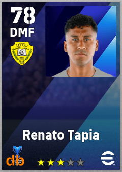 Renato Tapia — DMF, OVR 78, MAX 78