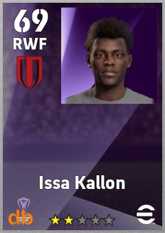 Issa Kallon — RWF, OVR 69, MAX 69