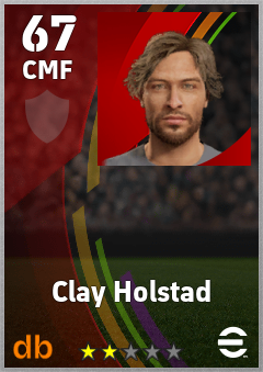 Clay Holstad eFootball player card