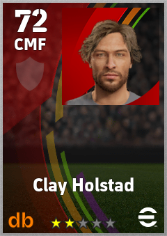 Clay Holstad eFootball player card