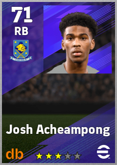 Josh Acheampong eFootball player card