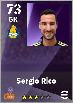 Sergio Rico — GK, OVR 73, MAX 73