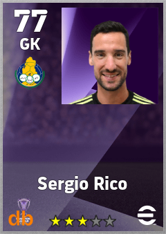 Sergio Rico — GK, OVR 77, MAX 77