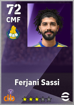 Ferjani Sassi — CMF, OVR 72, MAX 72