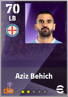 Aziz Behich — LB, OVR 70, MAX 70
