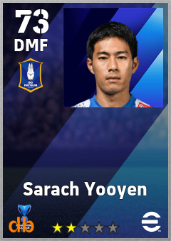 Sarach Yooyen — DMF, OVR 73, MAX 73