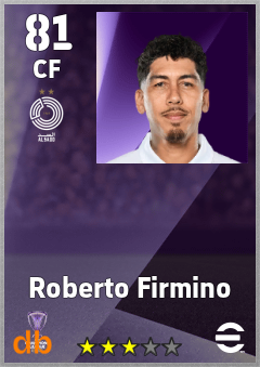 Roberto Firmino — CF, OVR 81, MAX 81