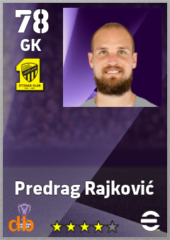 Predrag Rajković eFootball player card