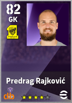 Predrag Rajković — GK, OVR 82, MAX 82