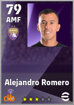 Alejandro Romero — AMF, OVR 79, MAX 79