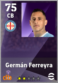 Germán Ferreyra — CB, OVR 75, MAX 75