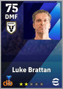 Luke Brattan — DMF, OVR 75, MAX 75