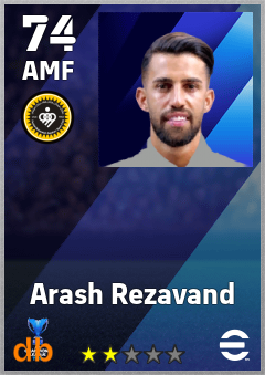 Arash Rezavand — AMF, OVR 74, MAX 74