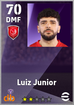 Luiz Junior — DMF, OVR 70, MAX 70