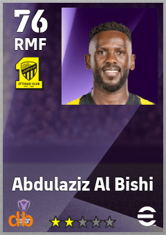 Abdulaziz Al Bishi — RMF, OVR 76, MAX 76