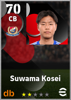 Suwama Kosei — CB, OVR 70, MAX 70