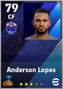 Anderson Lopes — CF, OVR 79, MAX 79