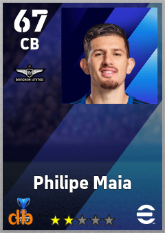 Philipe Maia — CB, OVR 67, MAX 67