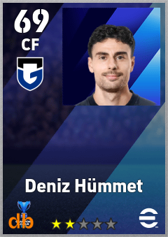 Deniz Hümmet — CF, OVR 69, MAX 69
