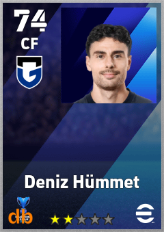 Deniz Hümmet — CF, OVR 74, MAX 74