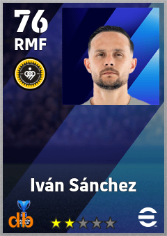 Iván Sánchez — RMF, OVR 76, MAX 76