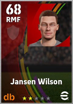 Jansen Wilson eFootball player card