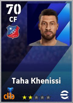 Taha Khenissi — CF, OVR 70, MAX 70