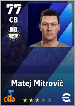 Matej Mitrović — CB, OVR 77, MAX 77