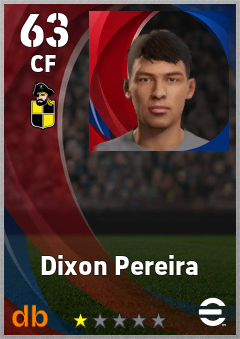 Dixon Pereira — CF, OVR 63, MAX 63