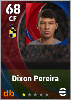 Dixon Pereira — CF, OVR 68, MAX 68