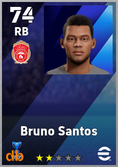 Bruno Santos — RB, OVR 74, MAX 74