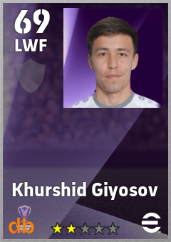 Khurshid Giyosov — LWF, OVR 69, MAX 69