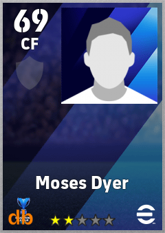 Moses Dyer — CF, OVR 69, MAX 69