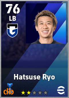 Hatsuse Ryo — LB, OVR 76, MAX 76