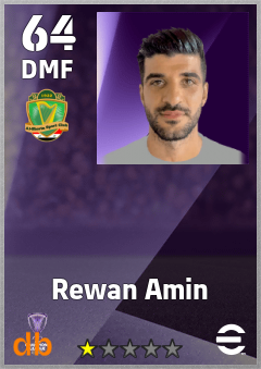 Rewan Amin eFootball player card
