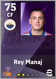 Rey Manaj — CF, OVR 75, MAX 75