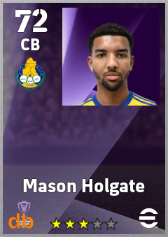 Mason Holgate — CB, OVR 72, MAX 72