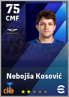 Nebojša Kosović — CMF, OVR 75, MAX 75
