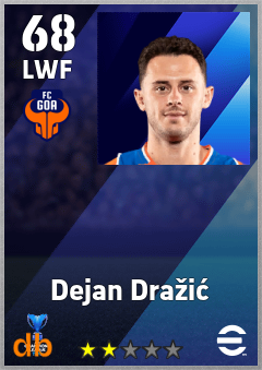 Dejan Dražić — LWF, OVR 68, MAX 68