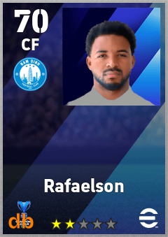 Rafaelson — CF, OVR 70, MAX 70