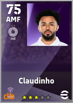 Claudinho — AMF, OVR 75, MAX 75