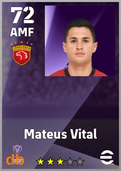 Mateus Vital — AMF, OVR 72, MAX 72