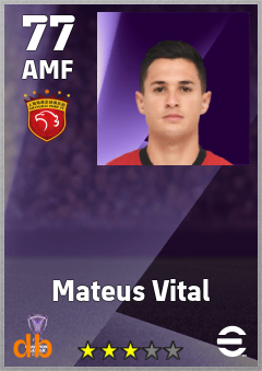 Mateus Vital — AMF, OVR 77, MAX 77
