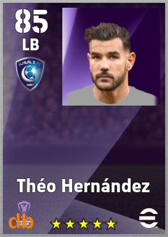 Théo Hernández — LB, OVR 85, MAX 92