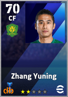 Zhang Yuning eFootball player card